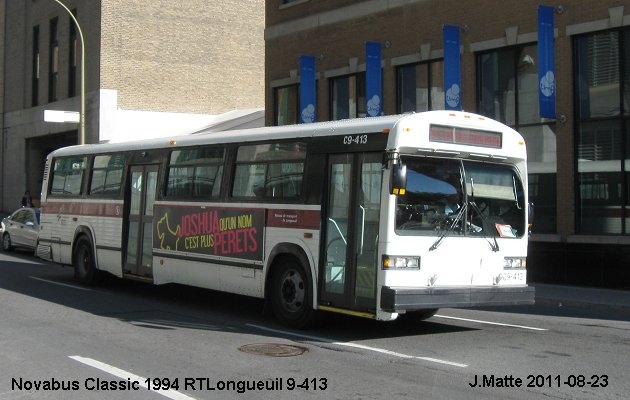 BUS/AUTOBUS: Novabus Classic 1994 RTLongueuil