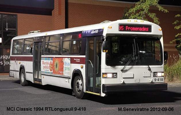 BUS/AUTOBUS: Novabus Classic 1994 RTLongueuil