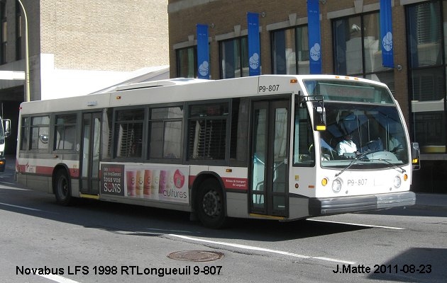 BUS/AUTOBUS: Novabus LFS 1998 RTLongueuil