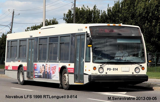 BUS/AUTOBUS: Novabus LFS 1998 RTLongueuil