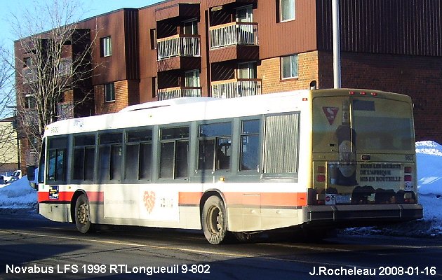 BUS/AUTOBUS: Novabus LFS 1998 RTLongueuil