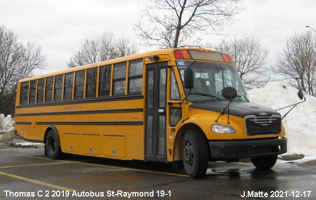 BUS/AUTOBUS: Thomas C 2 2019 Autobus St-Raymond