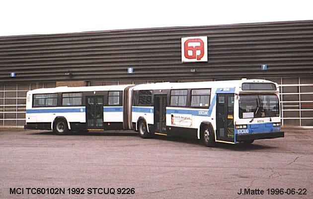 BUS/AUTOBUS: MCI Classic artic. 1992 STCUQ