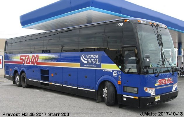 BUS/AUTOBUS: Prevost H3-45 2017 Starr