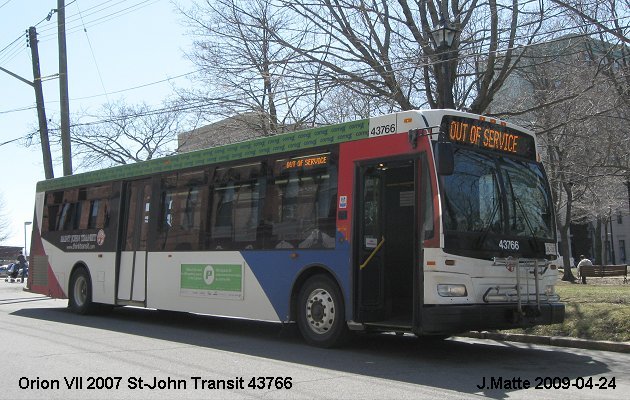 BUS/AUTOBUS: Orion VII 2007 St-John Transit