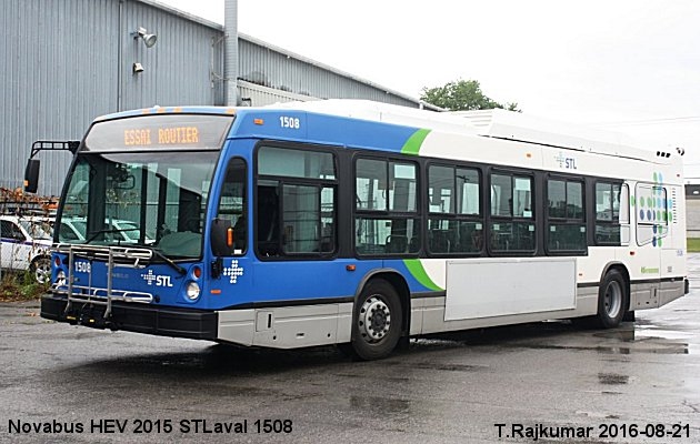 BUS/AUTOBUS: Novabus HEV 2015 STLaval