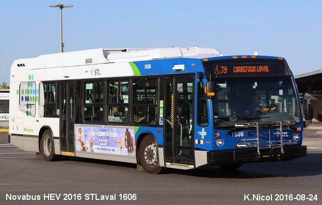 BUS/AUTOBUS: Novabus HEV 2016 STLaval