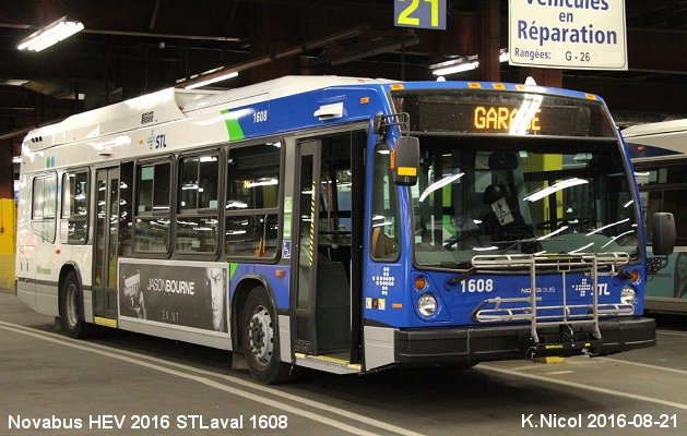 BUS/AUTOBUS: Novabus HEV 2016 STLaval