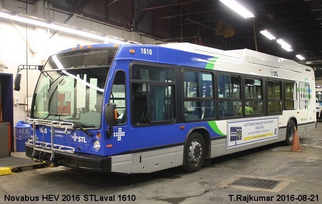 BUS/AUTOBUS: Novabus HEV 2016 STLaval