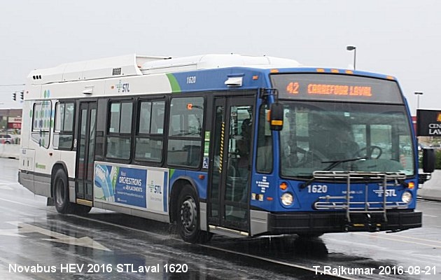 BUS/AUTOBUS: Novabus HEV 2016 STLaval