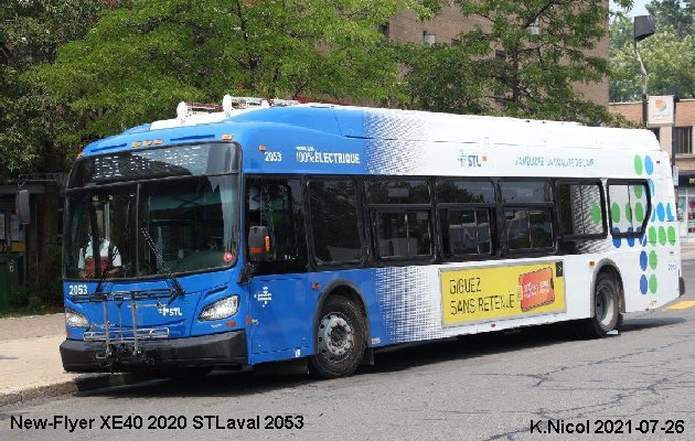 BUS/AUTOBUS: Novabus HEV 2020 STLaval