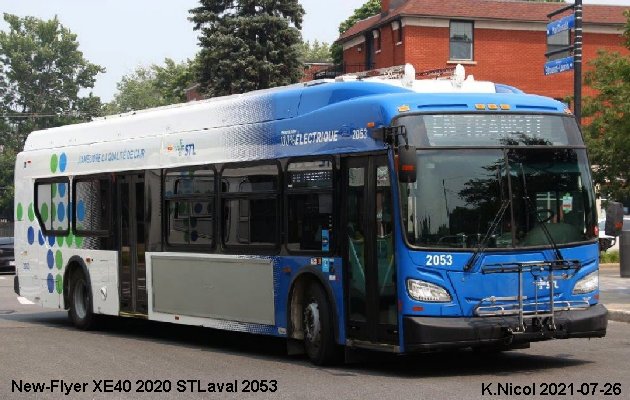 BUS/AUTOBUS: Novabus HEV 2020 STLaval