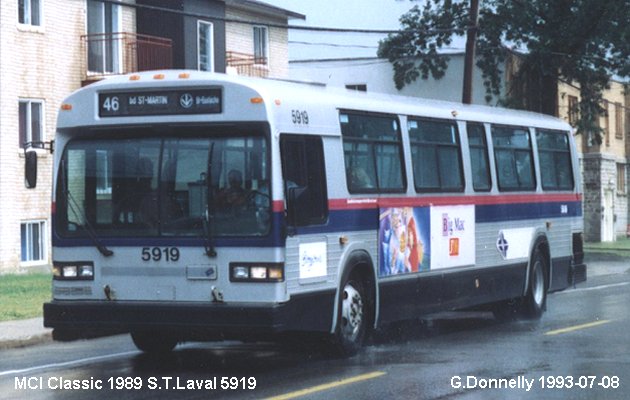 BUS/AUTOBUS: MCI Classic 1989 STLaval