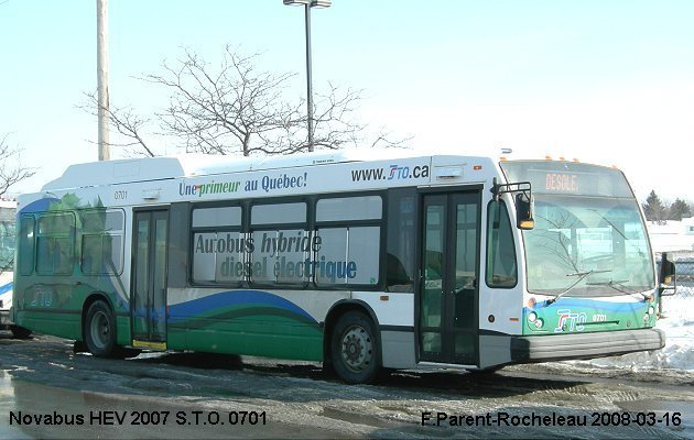 BUS/AUTOBUS: Novabus HEV 2007 STOutaouais