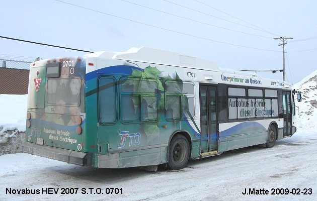 BUS/AUTOBUS: Novabus HEV 2007 STOutaouais