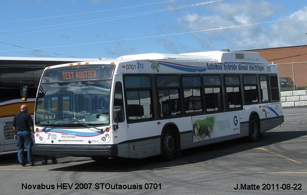 BUS/AUTOBUS: Novabus HEV 2007 STOutaouais