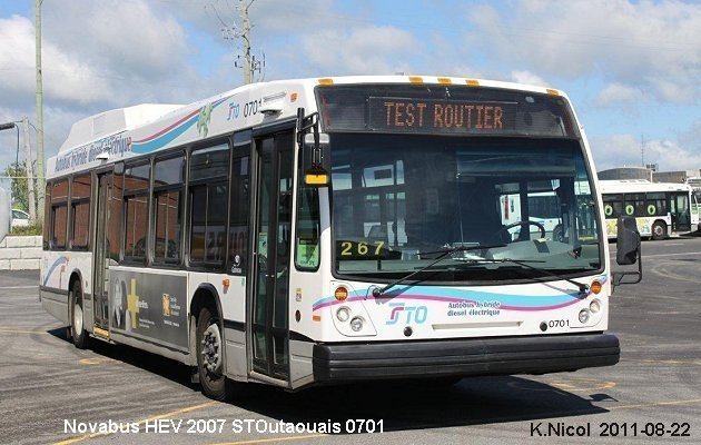 BUS/AUTOBUS: Novabus HEV 2007 STOutaouais