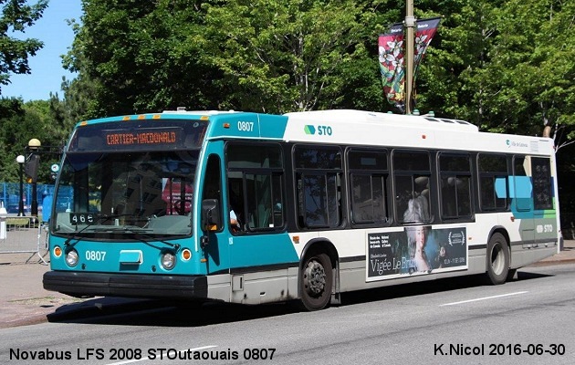 BUS/AUTOBUS: Novabus LFS 2008 STOutaouais