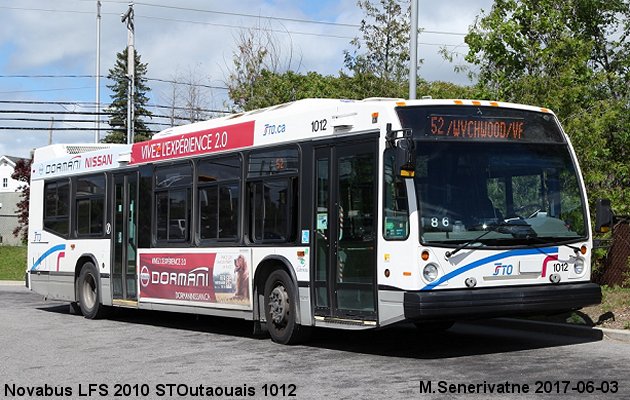 BUS/AUTOBUS: Novabus LFS 2012 STOutaouais