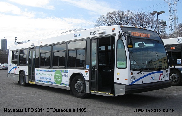 BUS/AUTOBUS: Novabus LFS 2011 STOutaouais