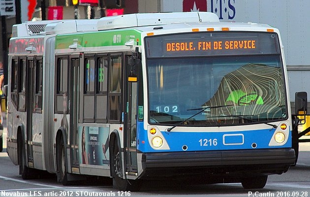 BUS/AUTOBUS: Novabus LFS 60102 2012 STOutaouais