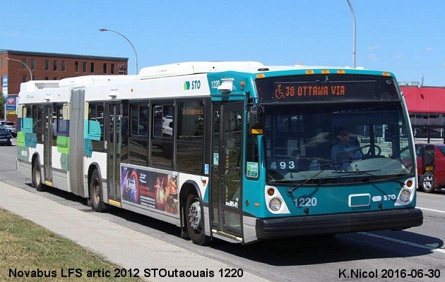 BUS/AUTOBUS: Novabus LFS 60102 2012 STOutaouais