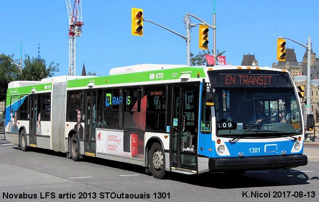 BUS/AUTOBUS: Novabus LFS artic 2013 STOutaouais