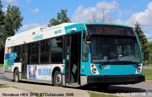 BUS/AUTOBUS: Novabus HEV 2015 STOutaouais