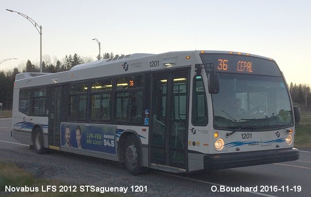 BUS/AUTOBUS: Novabus LFS 2012 STSaguenay