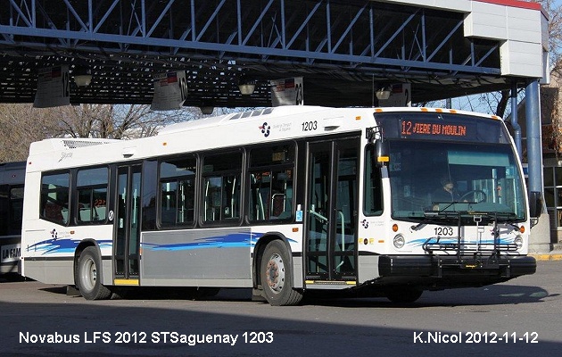 BUS/AUTOBUS: Novabus LFS 40102N 2012 STSaguenay