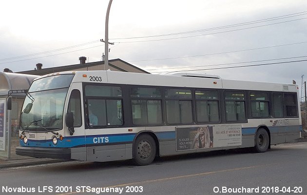 BUS/AUTOBUS: Novabus LFS 2001 STSaguenay