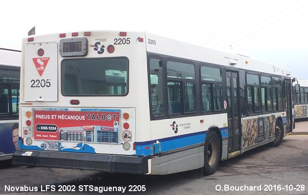 BUS/AUTOBUS: Novabus LFS 2002 STSaguenay