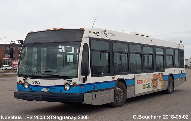 BUS/AUTOBUS: Novabus LFS 2003 STSaguenay