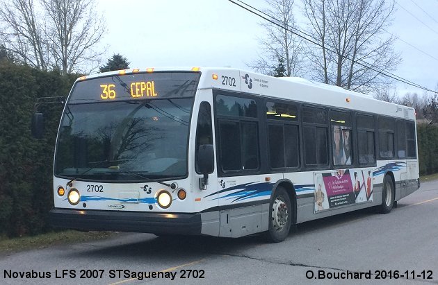 BUS/AUTOBUS: Novabus LFS 2007 STSaguenay