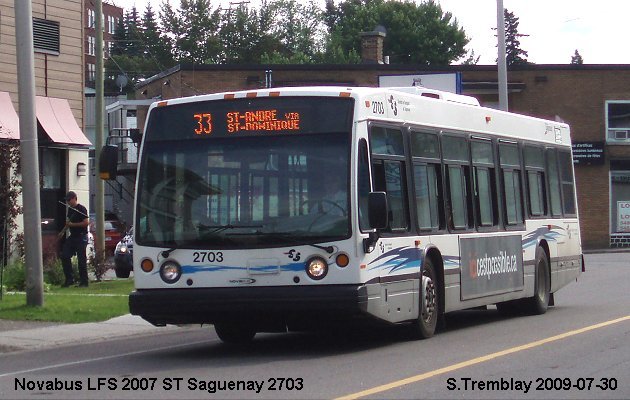 BUS/AUTOBUS: Novabus LFS 2007 STSaguenay