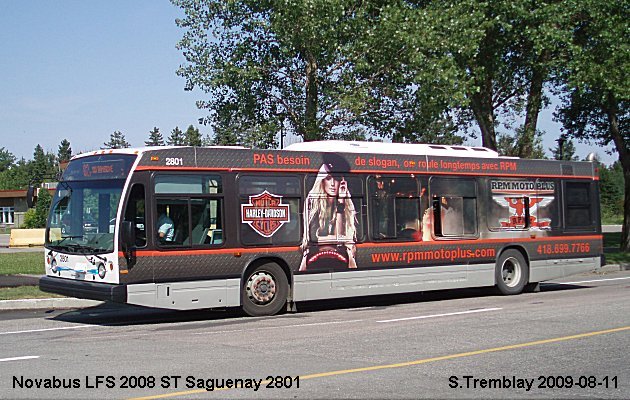 BUS/AUTOBUS: Novabus LFS 2008 STSaguenay