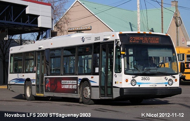 BUS/AUTOBUS: Novabus LFS 2008 STSaguenay