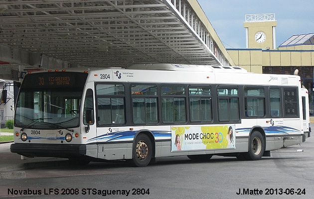 BUS/AUTOBUS: Novabus LFS 2008 STSaguenay