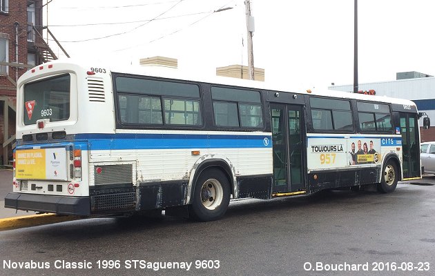 BUS/AUTOBUS: Novabus Classic 1996 STSaguenay