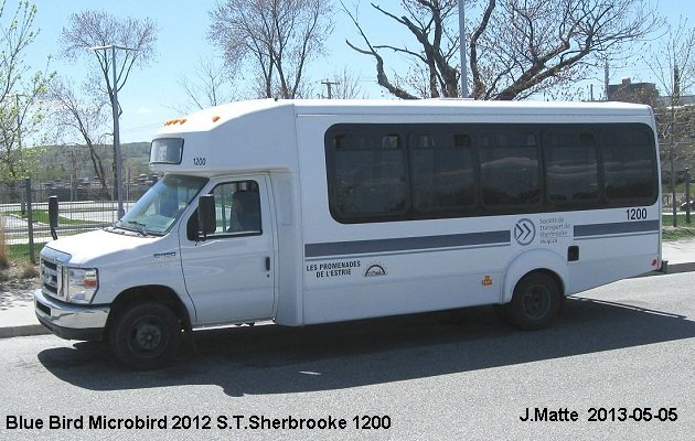 BUS/AUTOBUS: Blue Bird Microbird 2012 STSherbrooke