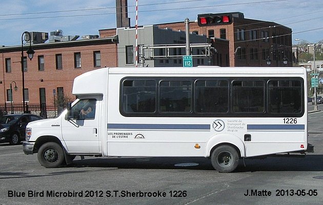 BUS/AUTOBUS: Blue Bird Microbird 2012 STSherbrooke