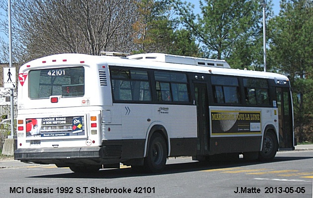 BUS/AUTOBUS: MCI Classic 1992 STSherbrooke