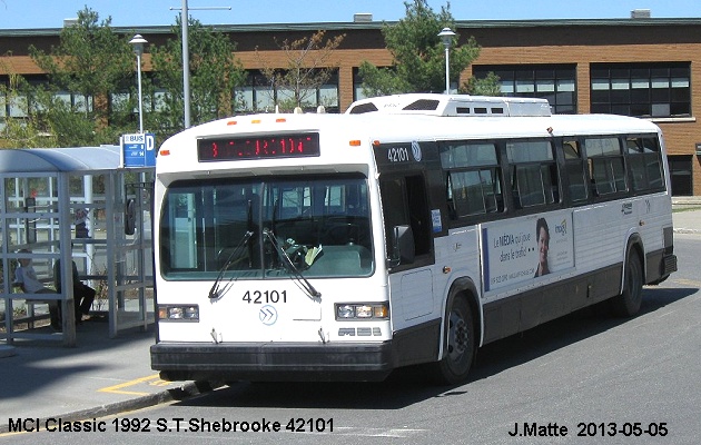 BUS/AUTOBUS: MCI Classic 1992 STSherbrooke