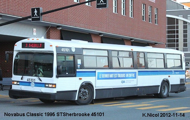 BUS/AUTOBUS: Novabus Classic 1995 STSherbrooke