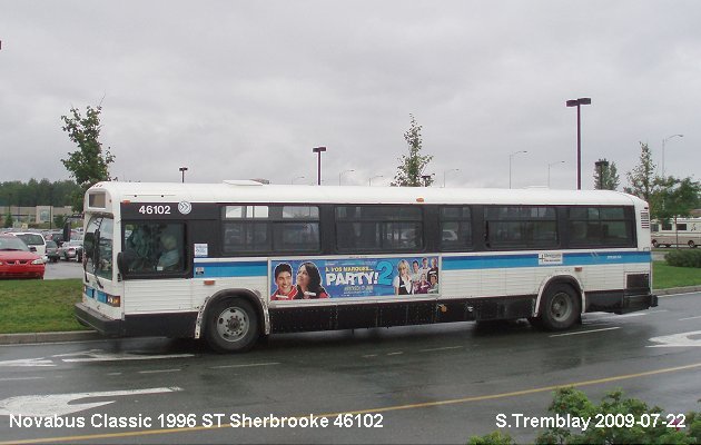 BUS/AUTOBUS: Novabus Classic 1996 STSherbrooke