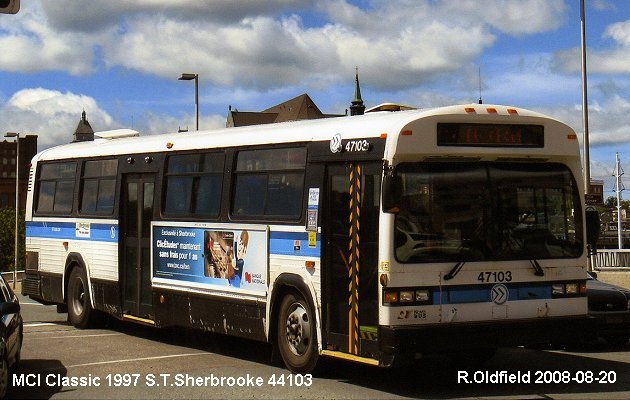 BUS/AUTOBUS: Novabus Classic 1997 STSherbrooke