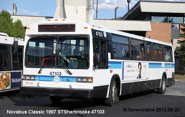 BUS/AUTOBUS: Novabus Classic 1997 STSherbrooke