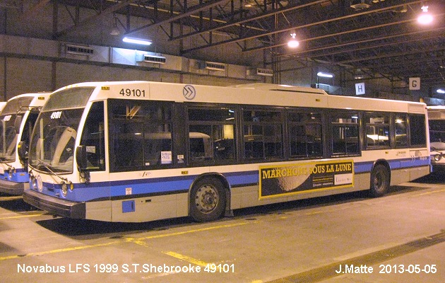 BUS/AUTOBUS: Novabus LFS 1999 STSherbrooke