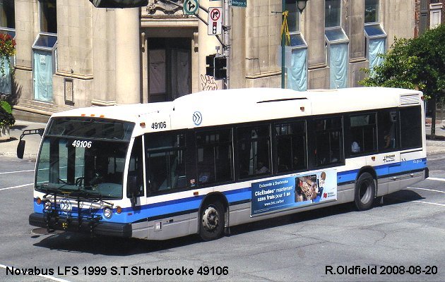 BUS/AUTOBUS: Novabus LFS 1999 STSherbrooke