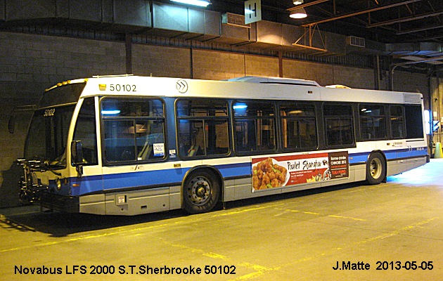 BUS/AUTOBUS: Novabus LFS 2000 STSherbrooke